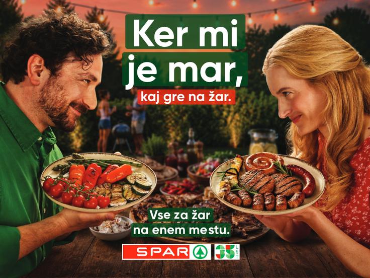 Vabljeni v fizične trgovine SPAR in INTERSPAR in v spletno trgovino SPAR, kjer vas čaka vse za žar na enem mestu. | Foto: Spar