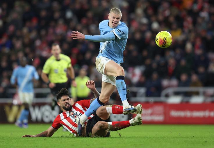 Manchester City je na gostovanju pri Sunderlandu prišel do točke. | Foto: Reuters