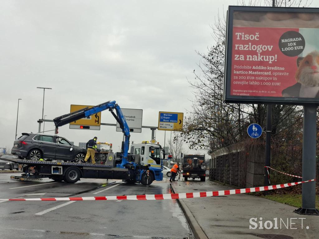 prometna nesreča, Šmartinska cesta