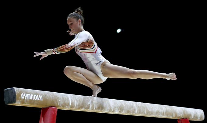 Nina Derwael je blestela na gimnastičnih tekmovanjih. | Foto: Reuters
