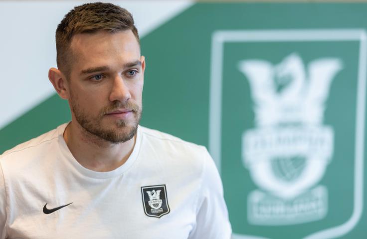 Timi Max Elšnik želi priti z Olimpijo v Evropi čim dlje. | Foto: Vid Ponikvar/Sportida