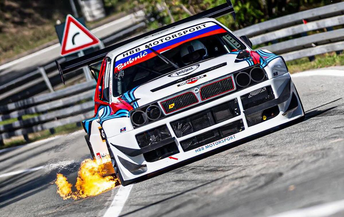 Milan Bubnič Buzet | Lancia delta Milana Bubniča je v Buzetu bruhala ogenj in delovala brez napake. | Foto Uroš Modlic
