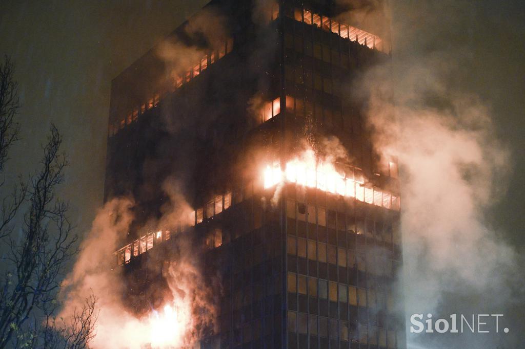 požar, Zagreb, Vjesnik, gasilci, ogenj, nebotičnik, stolpnica