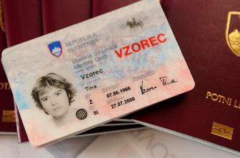 V teh primerih boste lahko uporabljali pretečene osebne izkaznice