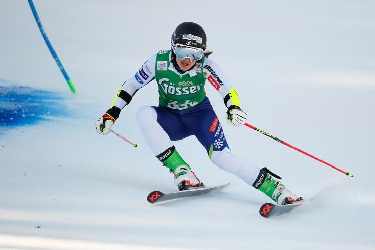 Tina Robnik je v drugi vožnji nekoliko pokvarila uvrstitev. | Foto: Guliverimage/Getty Images