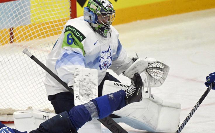 Lukaš Horak se je znova izkazal med slovenskima vratnicama. | Foto: Guliverimage
