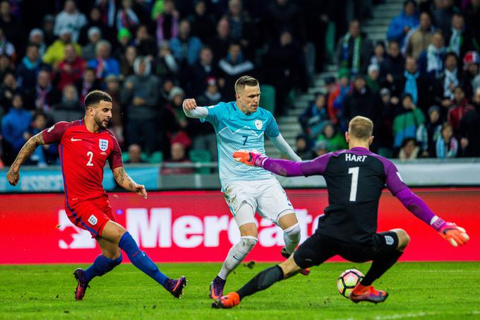 Joe Hart je jeseni preprečil Sloveniji, da bi v Ljubljani premagala Anglijo (0:0). | Foto: Grega Valančič/Sportida