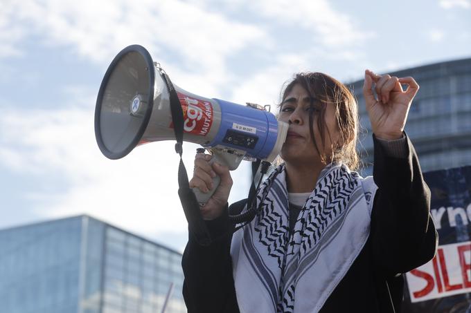 Evroposlanka Rima Hassan na shodu v podporo Palestini v Strasbourgu novembra lani.  | Foto: Guliverimage