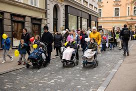 redke bolezni, pohod po Ljubljani