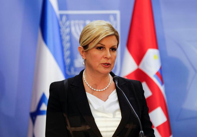 Kolinda Grabar-Kitarović je v polurnem nagovoru naštevala svoje poteze iz prvega petletnega mandata. | Foto: Reuters