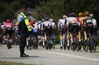 Nevarno: na dirki krava prečkala cesto tik pred glavnino