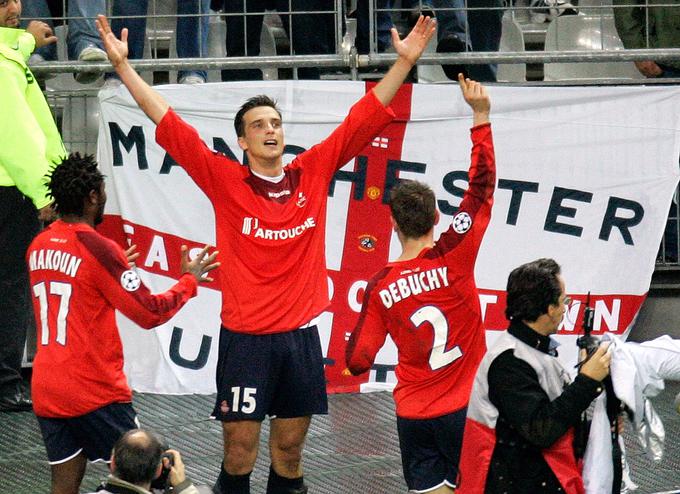 Takole se je 2. novembra 2005 razveselil zadetka za zmago z 1:0 nad Manchester Unitedom v majici Lilla. | Foto: Reuters