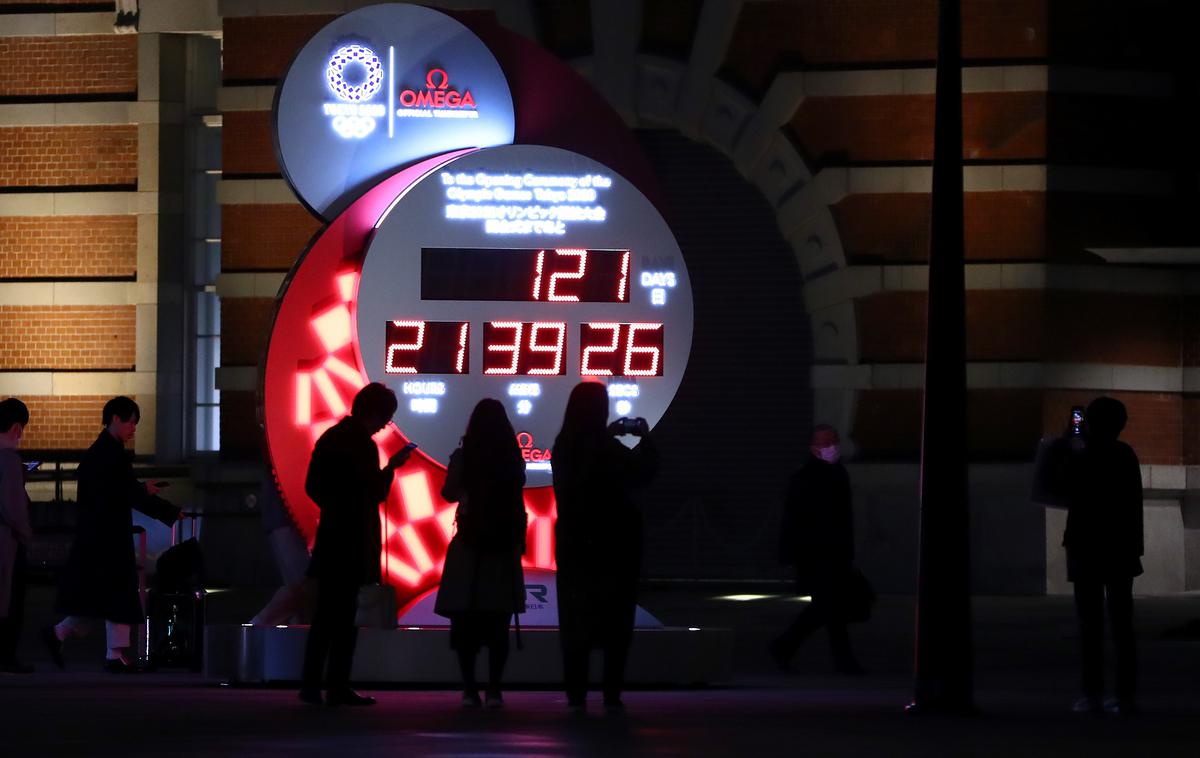 Olimpijska ura | Uro, ki v Tokiu odšteva dneve do olimpijskih iger, bo treba ponastaviti.  | Foto Getty Images