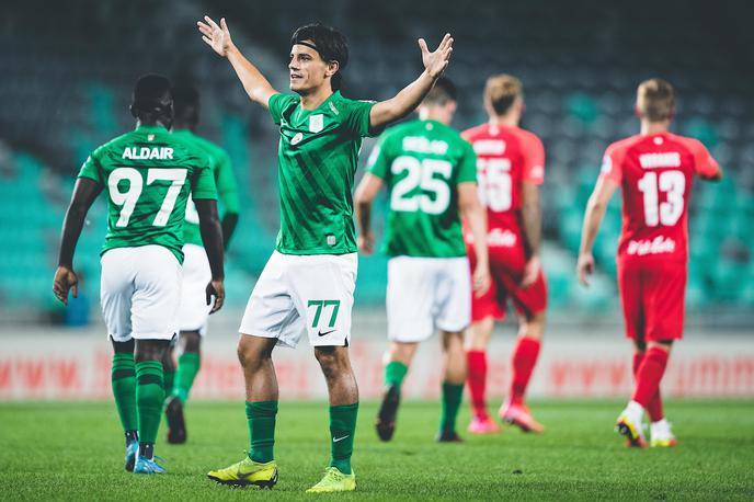 Olimpija - Celje | Almedin Ziljkić je bil junak srečanja v Stožicah. | Foto Grega Valančič/Sportida