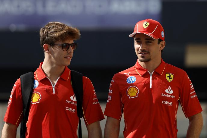 Charles Leclerc,  Arthur Leclerc | Charles in Arthur Leclerc bosta na zadnji dirki svetovnega prvenstva v formuli 1, veliki nagradi Abu Dabija, slavila posebno premiero.  | Foto Reuters