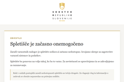 Nedostopna spletna stran sodišč: kaj se dogaja?