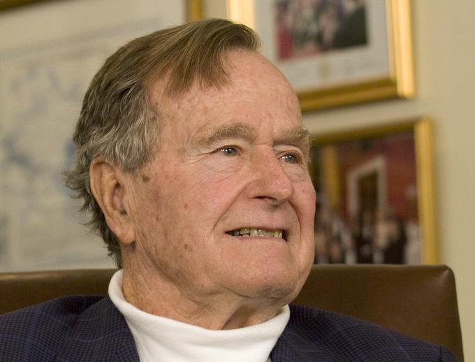George Bush starejši je v 95. letu starosti umrl v začetku letošnjega decembra. | Foto: Reuters