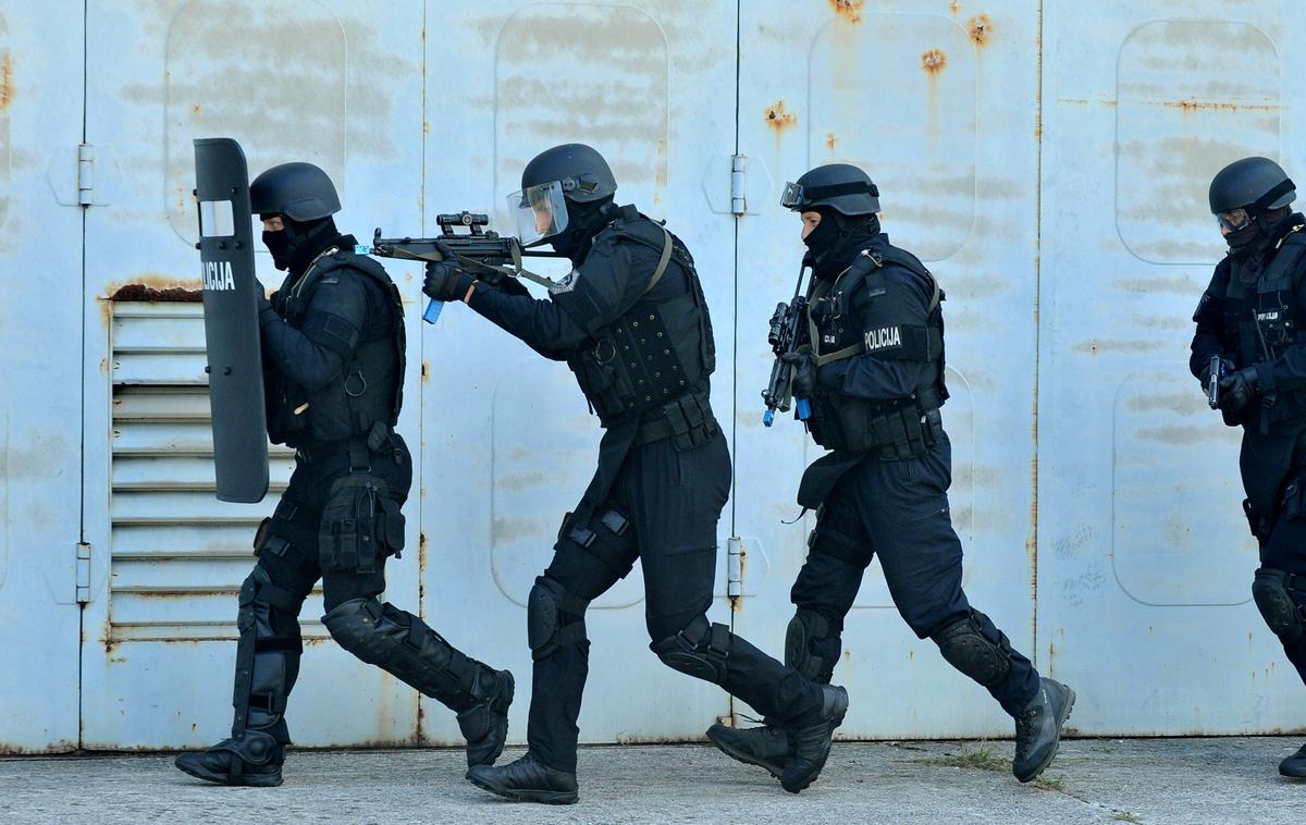Specialna enota | Posredovati so morali policisti specialne enote policije.  | Foto STA