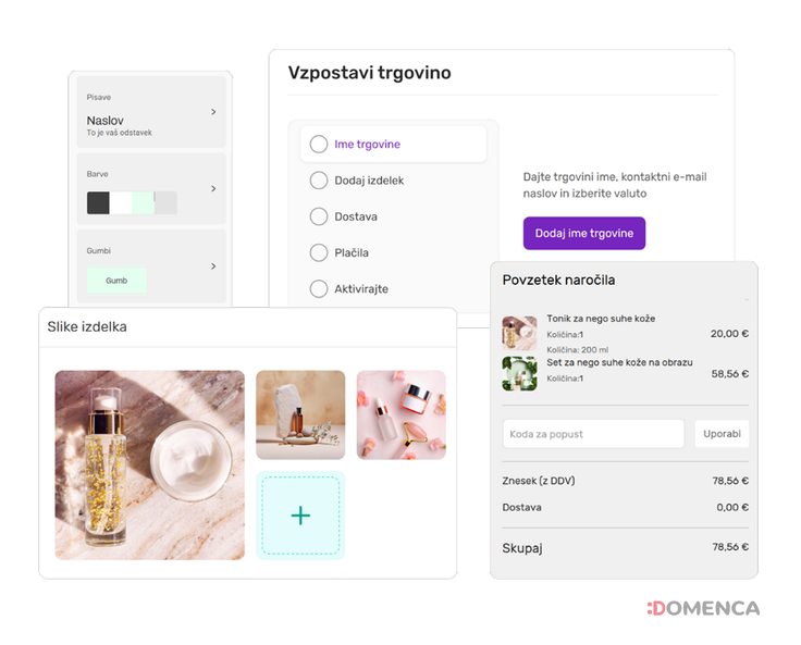 Hitra in enostavna postavitev spletne trgovine. | Foto: WEBTASY, D.O.O.