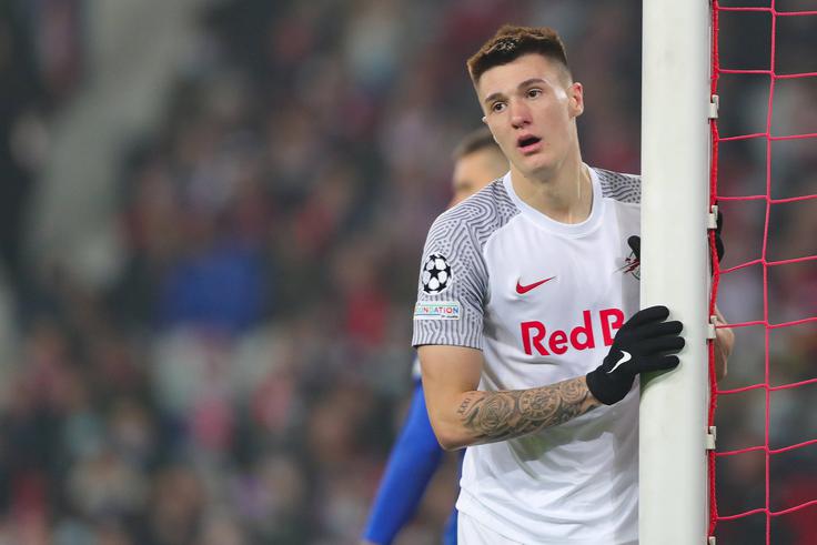 Benjamin Šeško je izpustil dvoboj proti klubu, ki se po poročanju nekaterih medijev zanima tudi zanj. | Foto: Guliverimage/Vladimir Fedorenko