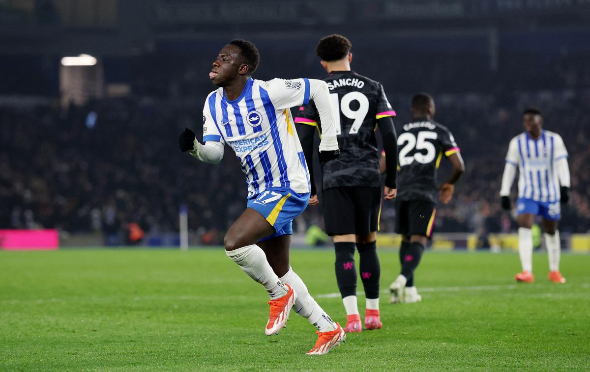 Yankuba Minteh | Yankuba Minteh je Chelseaju tokrat zabil dva gola. | Foto Reuters