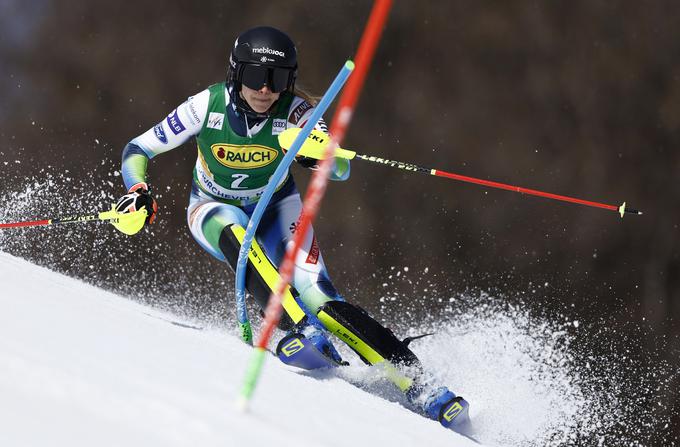 Ana Bucik je zadnji slalom končala na četrtem mestu. | Foto: Reuters