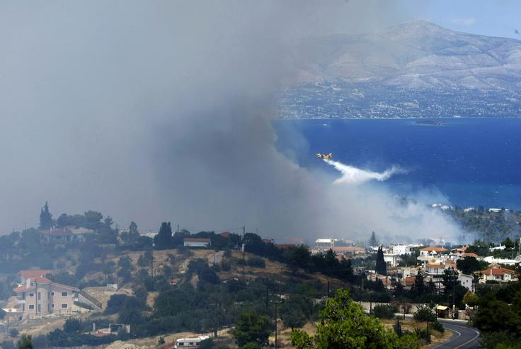 Grčija, požar | Foto: Reuters