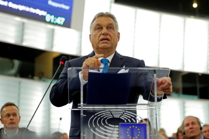 Viktor Orban | Poljska in Češka sta napovedali, da ne bosta podprli sankcij proti Madžarski. | Foto Reuters