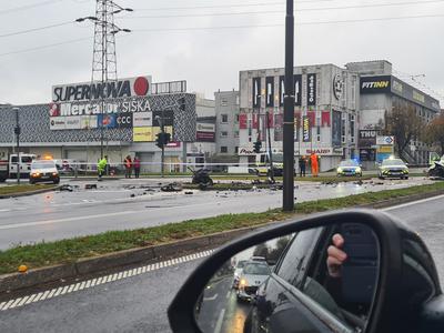 Zaradi prometne nesreče zaprta Celovška cesta proti Medvodam