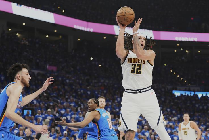 Aaron Gordon je kljub poškodbi stisnil zobe. | Foto: Guliverimage