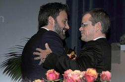 Ben Affleck ljubosumen na poljubljanje Matta Damona z Douglasom