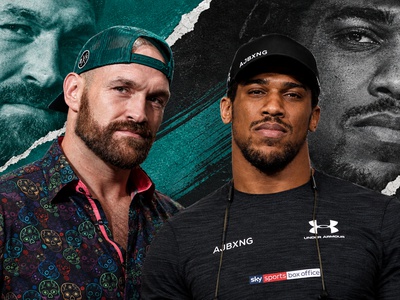 Tyson Fury in Anthony Joshua v ring 11. decembra