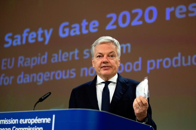 Safety Gate | Poročilo je predstavil evropski komisar za pravosodje Didier Reynders. | Foto Reuters