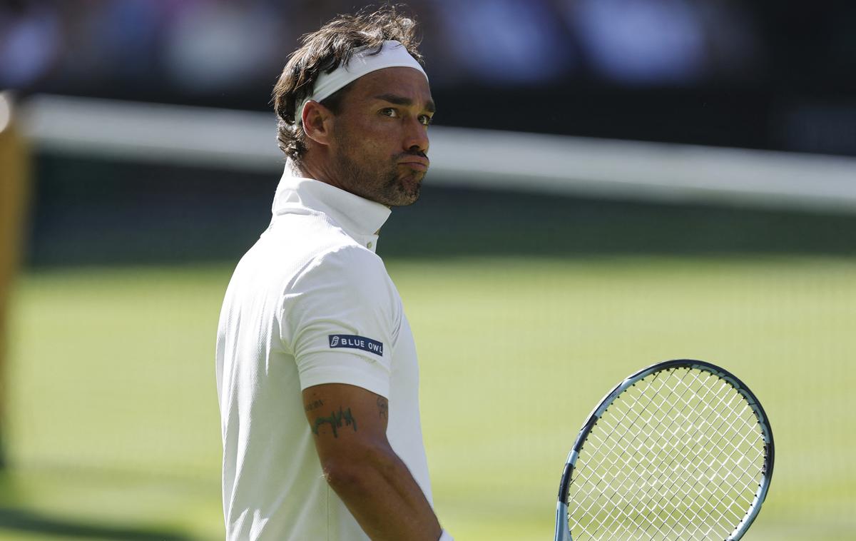 Fabio Fognini Wimbledon |  Fabio Fognini je letos v Wimbledonu pošteno namučil Carlosa Alcaraza. | Foto Reuters