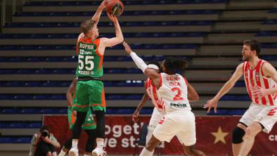 Olimpija za točko prekratka v Beogradu