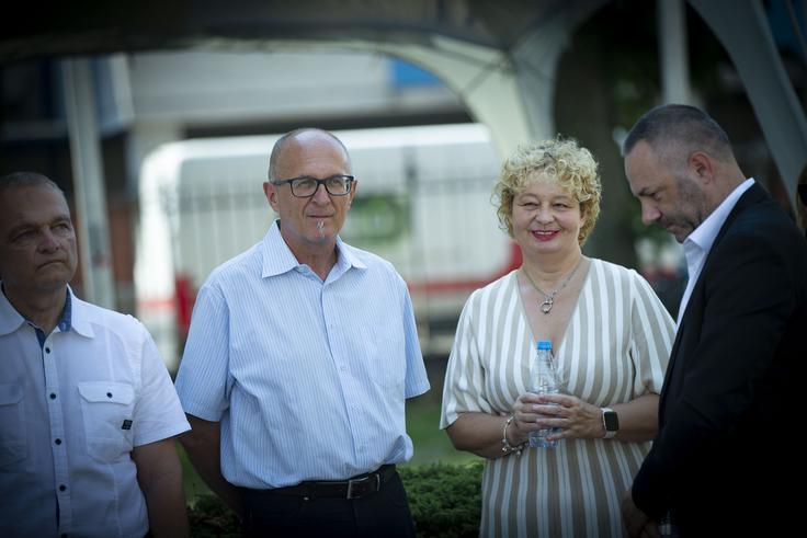 Alojz Ihan, Matjaž Jereb, Mateja Logar in Danijel Bešič Loredan. | Foto: 