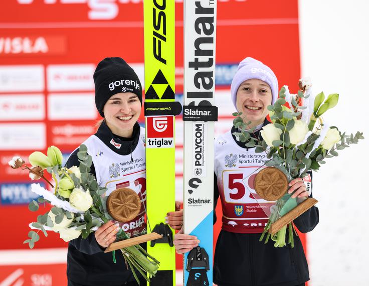 Nika Prevc, Nika Vodan | Foto: Reuters