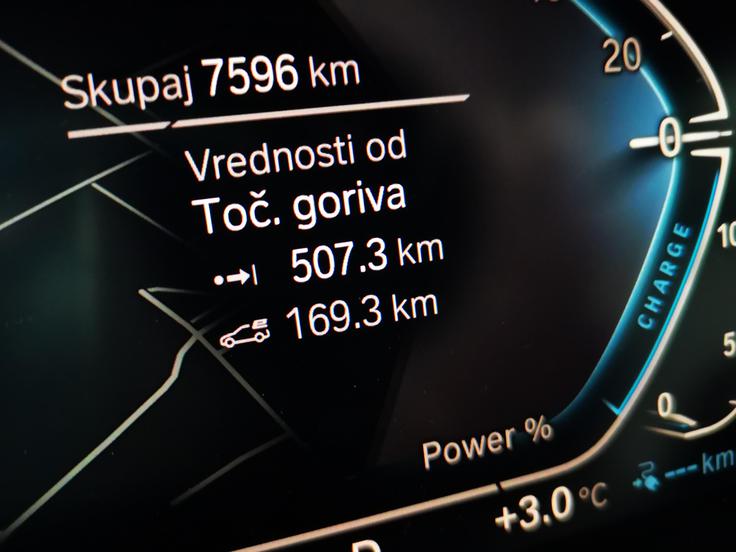 BMW hibrid Tretjino kilometrov smo prevozili na električno energijo. | Foto: Gregor Pavšič