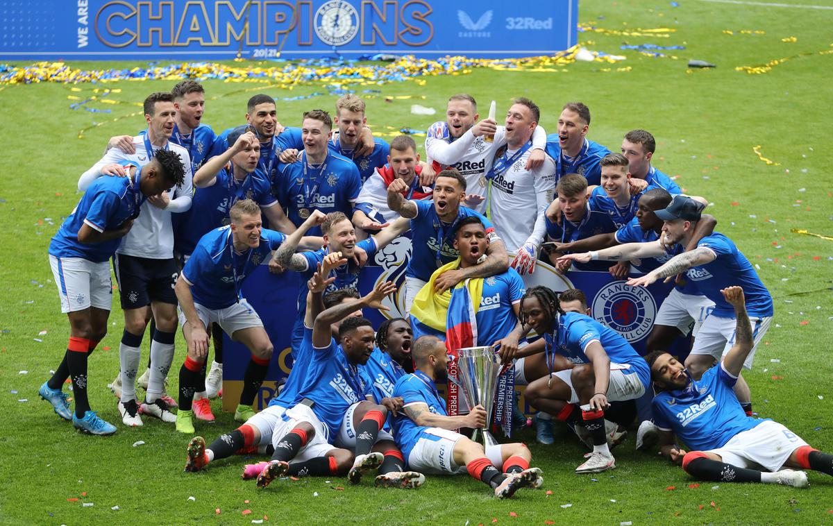 Glasgow Rangers prvaki 2021 | Glasgow Rangers v tej sezoni škotskega prvenstva niso doživeli poraza. | Foto Guliverimage