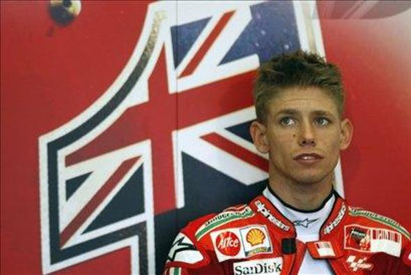 Casey Stoner najhitrejši v dežju