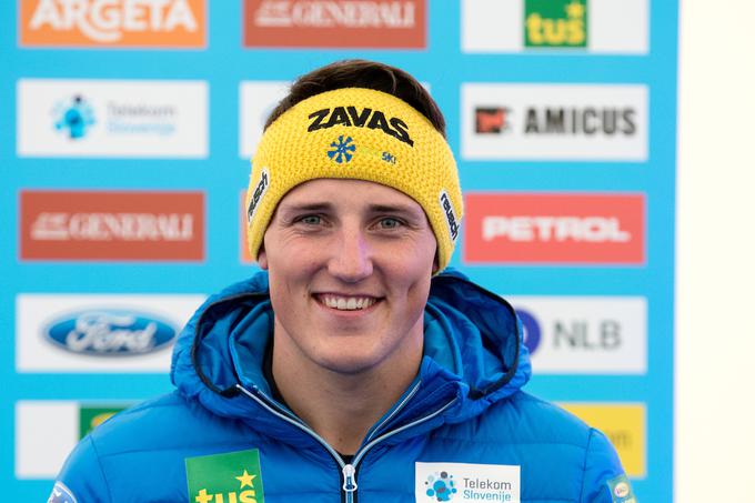 Novopečeni diplomant in najboljši slovenski slalomist, ki želi napredovati tudi v veleslalomu, a ga v Söldnu čaka visoka štartna številka. | Foto: Sportida