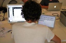 Povaljani plakat v sklopu prvega Festivala črk (foto)