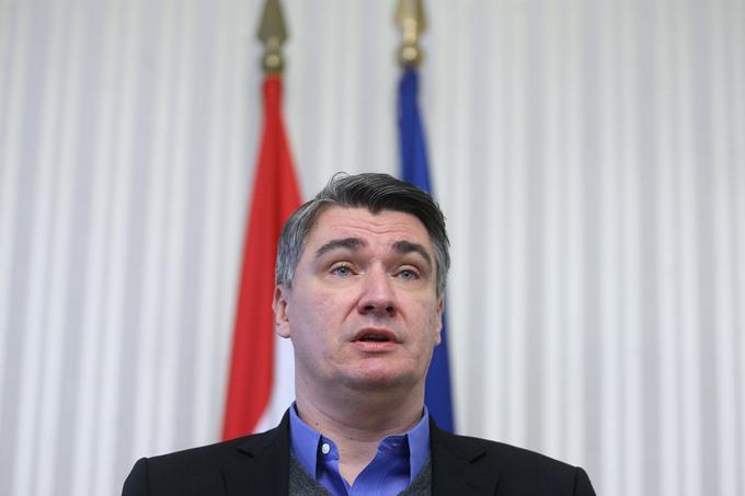 Hrvaški predsednik Zoran Milanović rešitev problema migracij vidi v čimprejšnji vključitvi BiH v EU. | Foto: STA ,