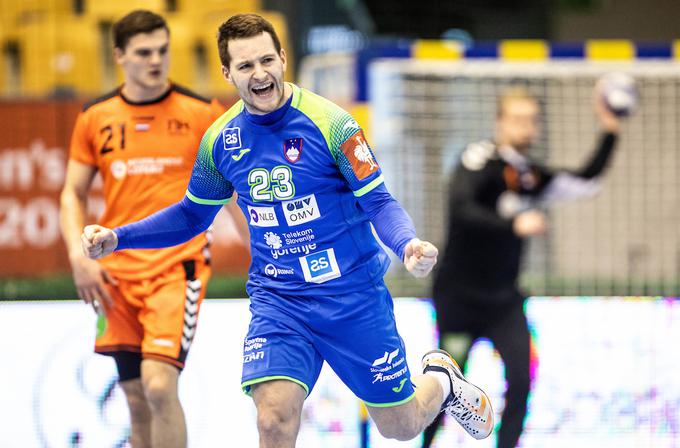 Miha Zarabec je bil na tekmi z Nizozemsko najboljši strelec slovenske izbrane vrste. | Foto: Vid Ponikvar