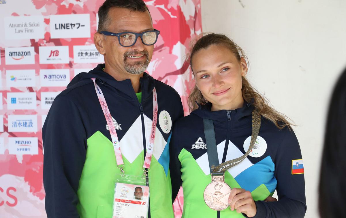 Leja Glojnarič | Leja Glojnarič je osvojila bron v skoku v višino. | Foto Spletna TV