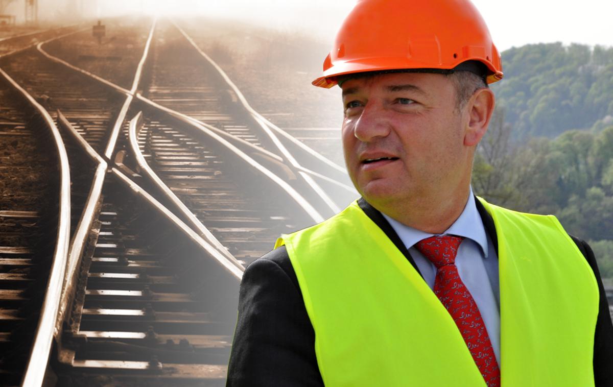 Peter Gašperšič, minster za infrastrukturo , drugi tir, železnica | Foto Gregor Jamnik