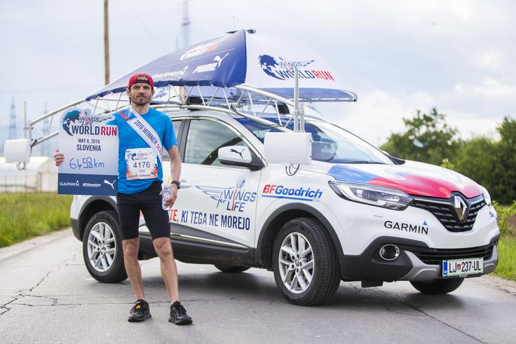 Vid Senica je lanski slovenski zmagovalec nacionalnega teka Wings For Life World Run. | Foto: 