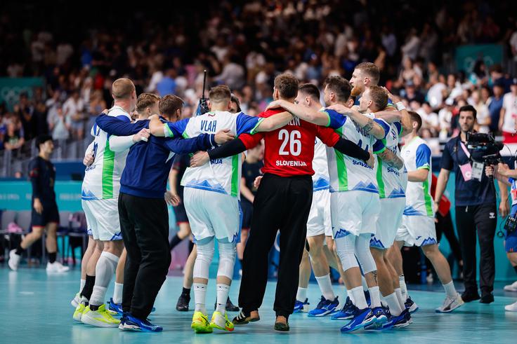 Slovenci so si že priborili mesto v četrtfinalu. | Foto: Anže Malovrh/STA