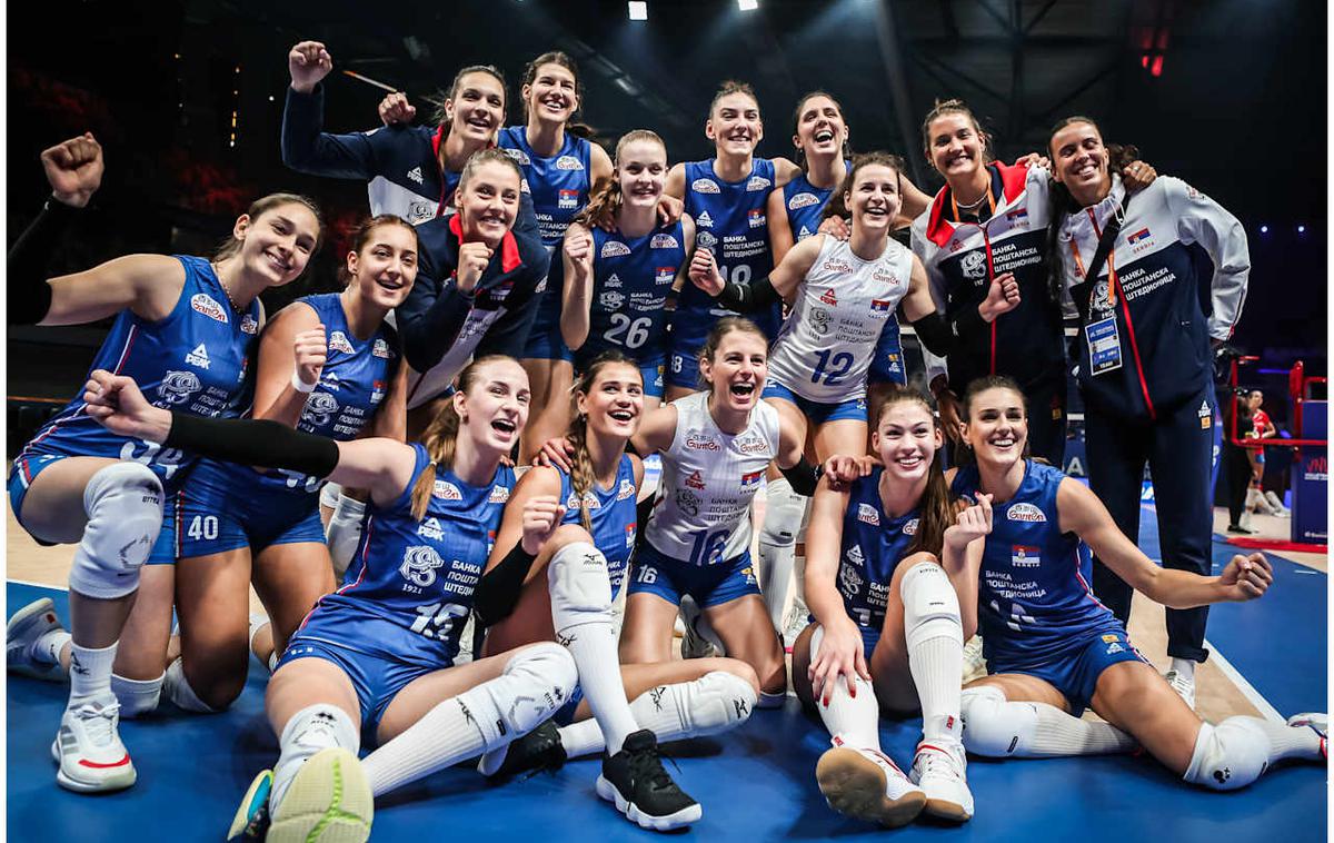 srbska odbojkarska reprezentanca | Branilke naslova Srbkinje se bodo danes zoperstavile Ukrajinkam. | Foto Volleyball World