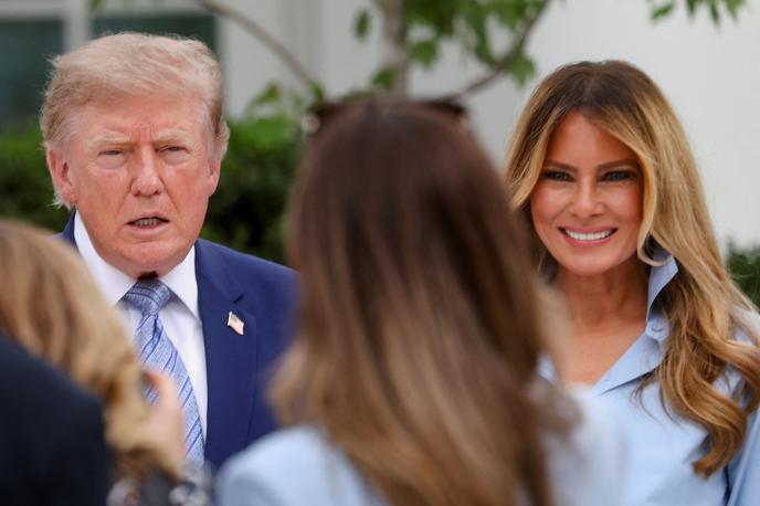 Melania Trump | Melanijina vrnitev v javnost sovpada s špekulacijami, ki so jih mediji polni glede Trumpove tesne sodelavke, 35-letne Natalie Harp.  | Foto Reuters